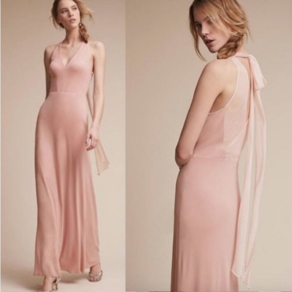 BHLDN Pink Maxi Dress
